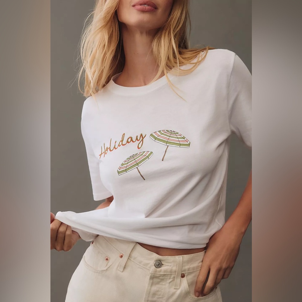 NWT KULE modern holiday tee S
